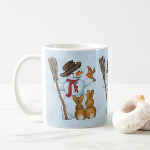 Snow with animals coffee mug