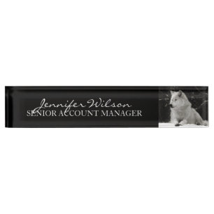 Snow Wolf Nameplate
