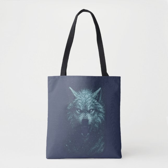 Snow wolf tote bag (Front)