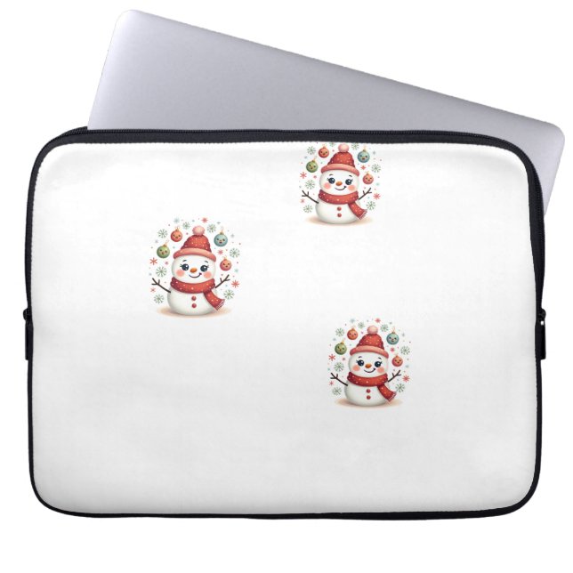 Snow-Woman Laptop Sleeve (Front)