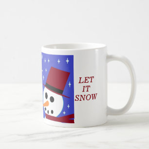 SNOW WOMAN SNOW MAN SNOW PEOPLE 'LET IT SNOW' MUGS