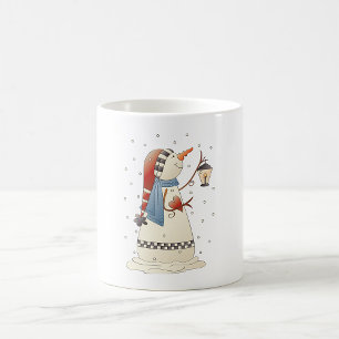 Snow Woman With A Lantern Coffee Mug