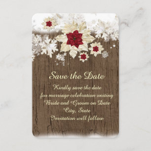 Snow Wood Christmas Save the date