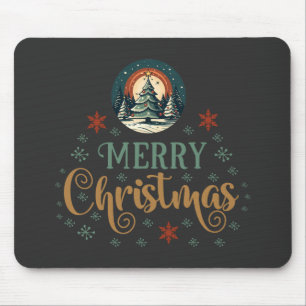 Snow Xmas Christmas Globe Mouse Mat