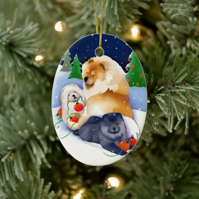 SNOWBABIES Chow 2020 Ornament (Tree)