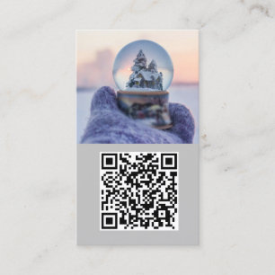 Snowball Christmas tree winter snowfall  Business Card