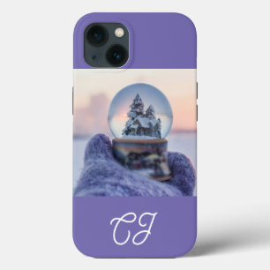 Snowball Christmas tree winter snowfall iPhone 13 Case