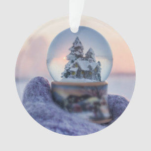 Snowball Christmas tree winter snowfall Ornament
