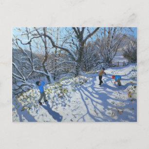 Snowball Fight 2007 Postcard