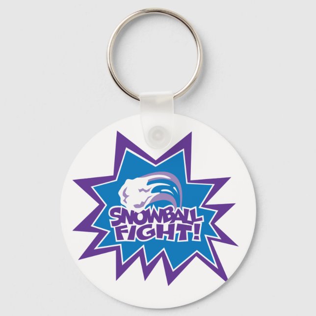 Snowball Fight! Key Ring (Front)