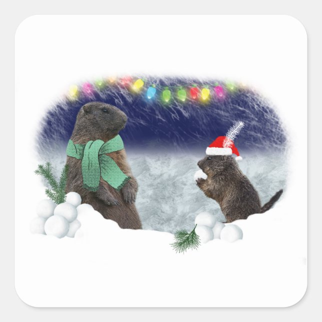 Snowball Fight Sticker (Front)