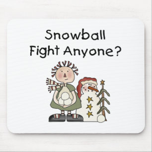 Snowball Fight Tshirts and Gifts Mouse Mat