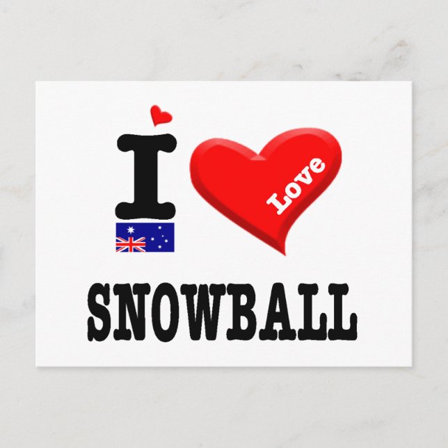 SNOWBALL - I Love - Postcard (Front)