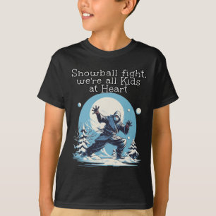 Snowball Winter Sport With Ninjas For Snowballer I T-Shirt