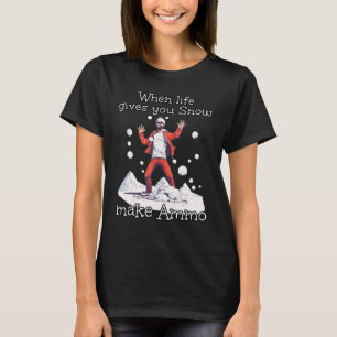 Snowballer in Tracksuit with Ammo for Winter Fun L T-Shirt