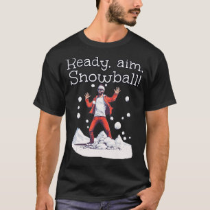 Snowballer Tracksuit ready for aim with Snowballs  T-Shirt