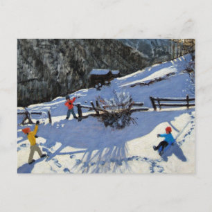 Snowballers Zermatt Postcard