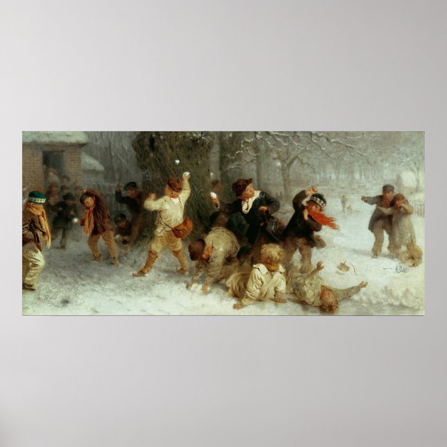 Snowballing, 1865 poster (Front)