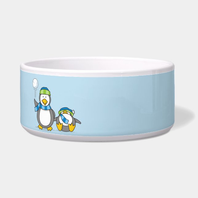 Snowballing Penguins (Left)