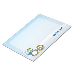 Snowballing penguins notepad