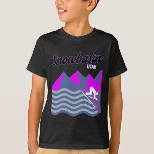 Snowbasin Sun Valley Utah Usa Ski Resort Snowboard T-Shirt