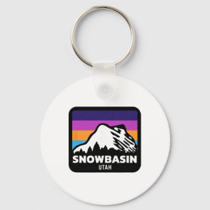 Snowbasin Utah Skiing Snowboarding Family Ski Trip Key Ring