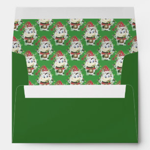 Snowbell the cow - Be Merry , Christmas envelope