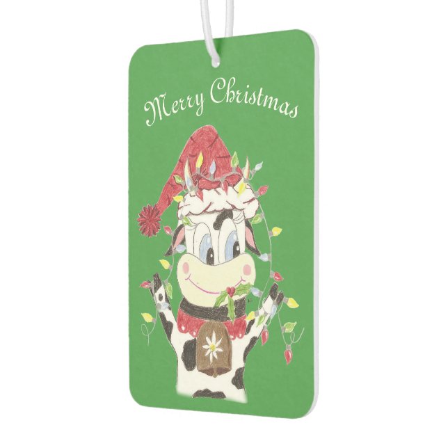Snowbell the cow & the Xmas light air freshener (Left)