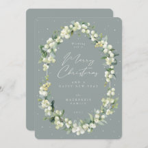 Snowberry+Eucalyptus Botanical Frame Christmas