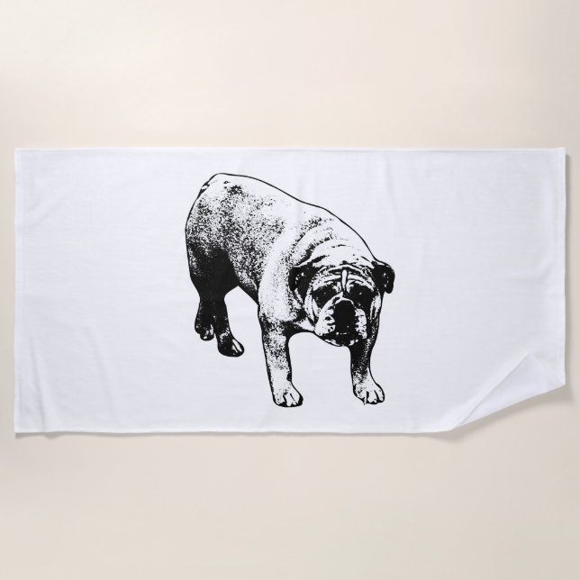Snowbird Bulldog Towel (Front)