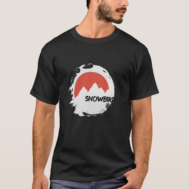 Snowbird Mountains Utah Hiking Outdoors Retro Long T-Shirt (Front)