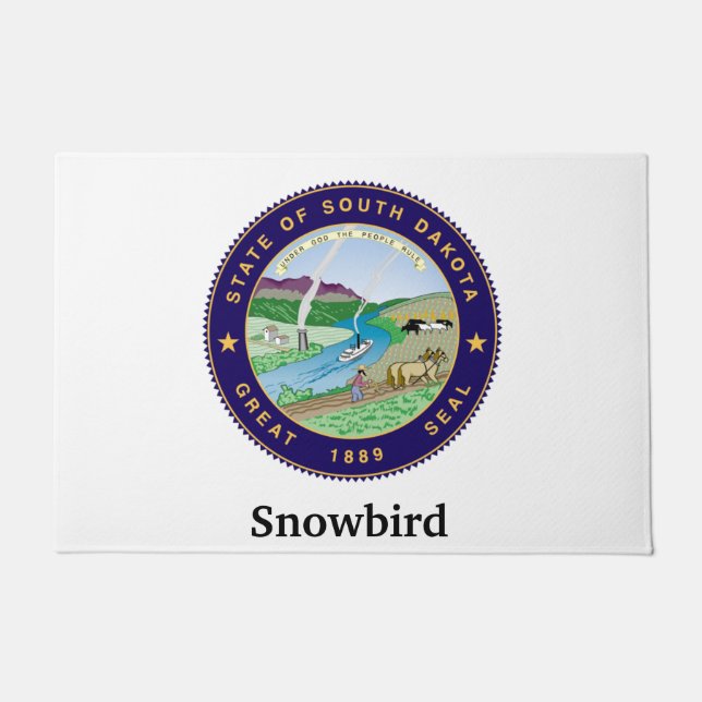 Snowbird Personalise Doormat (Front)