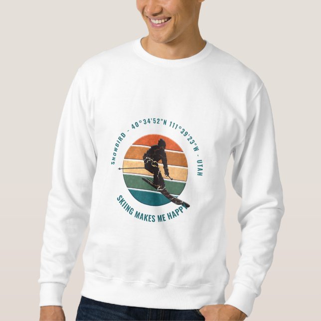 SNOWBIRD, Utah Cool, Unique Sweatshirt (Front)