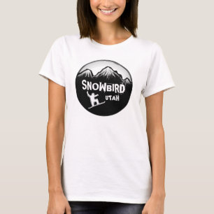 Snowbird Utah ladies snowboarder tee