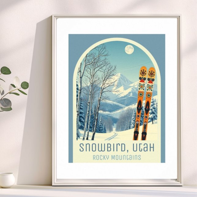 Snowbird Utah ski resort rocky mountains Poster (Creator Uploaded)