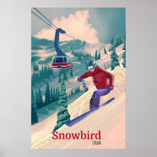Snowbird Utah Ski Resort Travel Poster