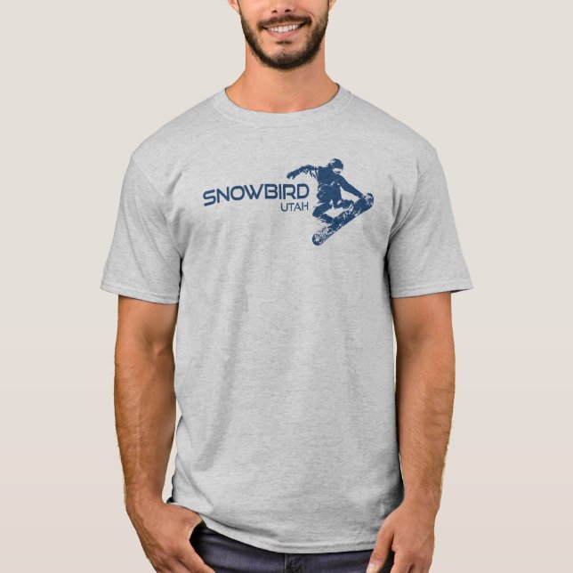 Snowbird Utah Snowboarder T-Shirt (Front)