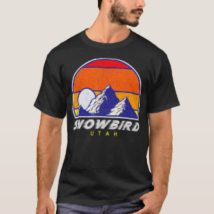 Snowbird Utah USA Ski Resort 1980s Retro Gift  T-Shirt