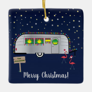 Snowbird's Christmas Ceramic Ornament