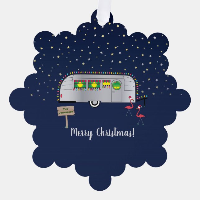 Snowbird's Christmas Tree Decoration Card (Front)