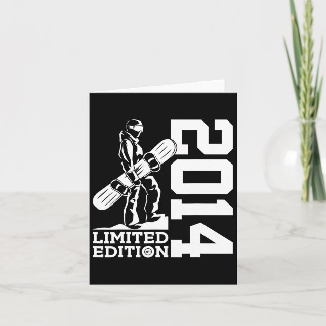 Snowboard 11th Birthday Snowboard 2014 Snowboardin Card (Front)