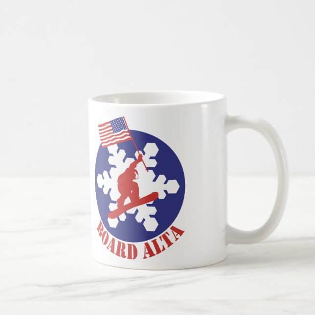 Snowboard Alta Coffee Mug (Right)