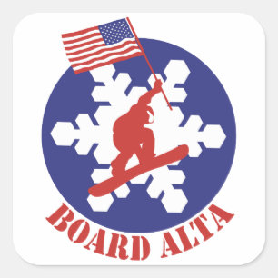 Snowboard Alta Square Sticker