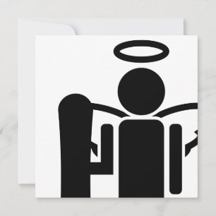 snowboard angel invitation