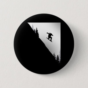 Snowboard Apparel - Snowboarding Snowboarder Snowb 6 Cm Round Badge