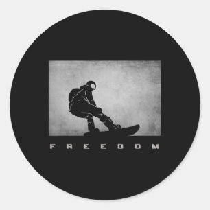 Snowboard Apparel - Snowboarding Snowboarder Snowb Classic Round Sticker