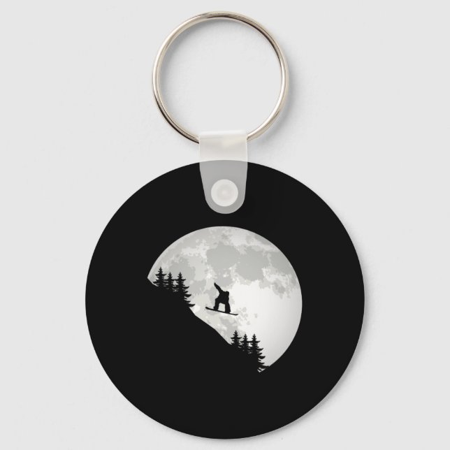 Snowboard Apparel - Snowboarding Snowboarder Snowb Key Ring (Front)