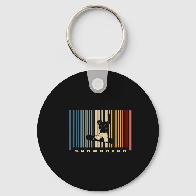 Snowboard Apparel - Snowboarding Snowboarder Snowb Key Ring (Front)