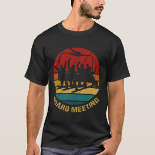 Snowboard Board Meeting Ski Lift Skier Winter Spor T-Shirt