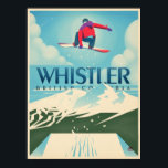 Snowboard Booter Whistler BC Travel Poster<br><div class="desc">Snowboard Booter Whistler BC Travel Poster Poster Anime Cartoon Comic Fiction Manga</div>